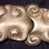 Solid brass buckle FB1, Chinese clouds