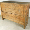 Afghan carved chest F15C.  Pachahi valley, Nuristan, Afghanistan.