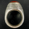 Cornelian and silver ring R284B. Central Asia culture.