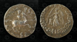 Bactrian silver coin C304. Indo-Greek Kingdom of Bactria.