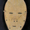 Lega white mask AF192. Lega culture, Congo (DRC), Equatorial Africa.