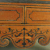 Colonial chest i2-98. Dutch style. India. Jackwood, ebony, brass.