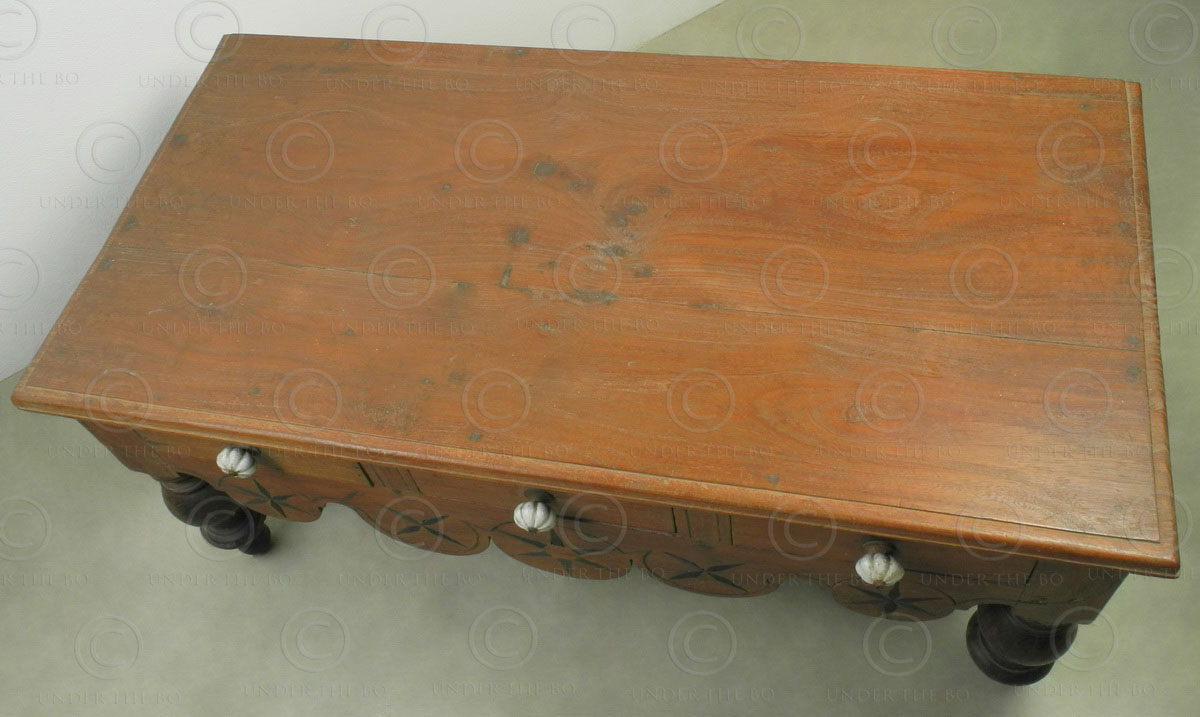 Colonial Coffee Table I5 98 Dutch Colonial Cochin India Under The Bo