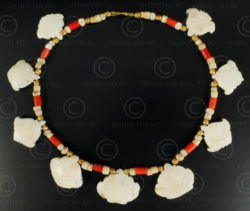 Antique shell necklace 602. Designed by François Villaret.