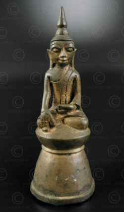 Ava bronze Buddha BU487A. Shan style, Ava period, Northern Burma.