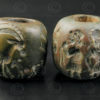Bactrian bronze rolls seal BD270E. North Afghanistan, ancient Indo-Greek kingdom
