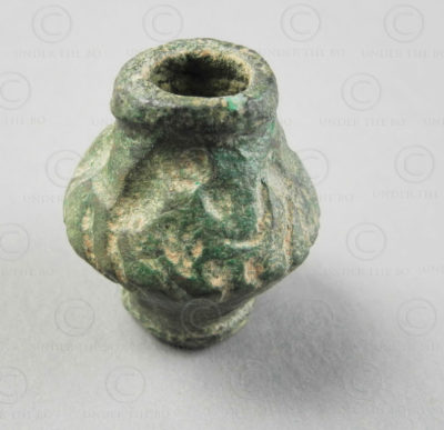Bactrian bronze bead 13SH37G. Found in North Afghanistan, ancient kingdom of Bac
