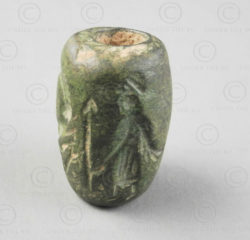 Bactrian bronze bead 13SH37J. North Afghanistan, ancient kingdom of Bactria.