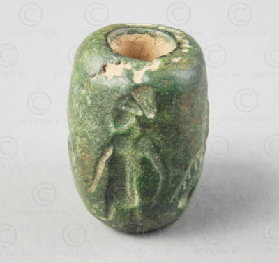 Bactrian bronze bead 13SH37N. North Afghanistan, ancient kingdom of Bactria.