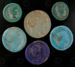 Bactrian glass tokens SH58. Northern Afghanistan.