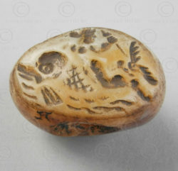 Bactrian quartz seal 13SH37B. North Afghanistan, ancient kingdom of Bactria.