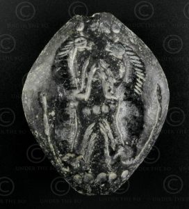 Bactrian schist seal 13SH39B. North Afghanistan, ancient kingdom of Bactria.