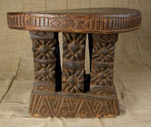 Bamun Stool AF12. Bamun tribe. Cameroon