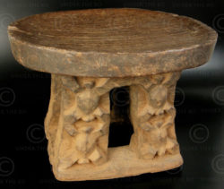 Bamun stool N1E. Cameroon. 19th century.