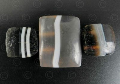 Banded agate beads BD279. Sourced in Afghanistan.