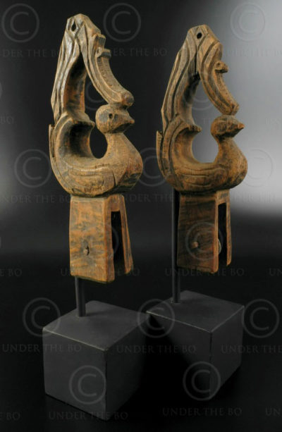 Bird-shaped weaver pooleys T237. Northern Thailand.