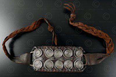 Bracelet spirales argent B176. Design François Villaret, avec argent Lanna ancie