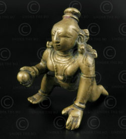 Bronze Bala Krishna 16P45. Karnataka state, Southern India.