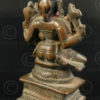 Bronze Vishnu with Lakshmi statuette 16P42. Tamil Nadu, southern India.