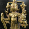 Bronze standing Vishnu statuette 16P27. Bombay area, Maharashtra state, Southern India.