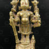 Bronze standing Vishnu statuette 16P27. Bombay area, Maharashtra state, Southern India.