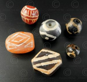Burmese decorated beads BD262. Pyu city-states/Tircul, Burma.