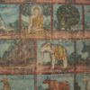 Burma painting BuP3. Astrological figuration. Acrylic on cotton, 1920-30s, Burma