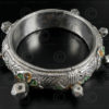 Turkmen silver bracelet B211. Turkmen culture, Central Asia.