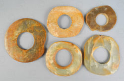 Chinese jade coins C97. Neolithic China.