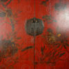 Chinese cupboard BJ41. Red lacquered elmwood. Shanxi, China.