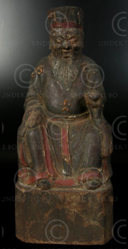 Chinese statue YA87D. Statue of Taoist ancestor, Lantien minority