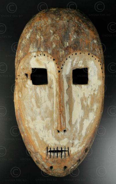 Congo Lega mask AF163. Lega culture, Congo (DRC), Equatorial Africa.