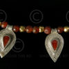 Necklace  with cornelian and siver 464