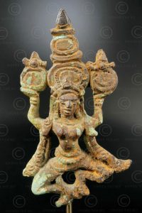 Dancing Khmer apsara 13KM7. Angkor Wat period, Khmer empire (Cambodia).