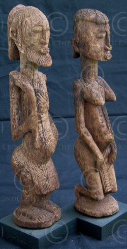 African statue Figures of a couple, Dogon, Mali, 19th-early 20th cent.