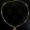 Necklace with Swat emerald and gold 579