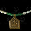 Necklace with Swat emerald and gold 579