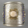 Berber silver bracelet B204. Ethnic Berber culture, Morocco.