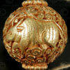 Engraved Buddhist beads BD121F. Handmade in Nepal.
