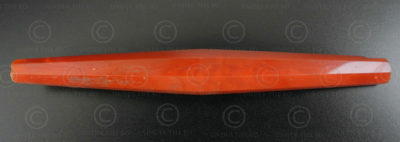 Faceted cornelian bead BD203B. Manufactured in India, sourced in Borneo.