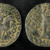 Gandhara tetradrachm coin C314. Indo-Parthian (Saka) culture, Gandhara kingdom.