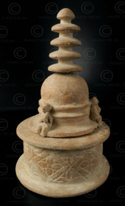 Gandhara stupa reliquary PK170. Found in Swat valley, Pakistan.