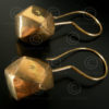 Rajastan Golden earrings E198. Rajastan, West India.