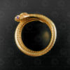 Gold snake ring R298. Northern India.