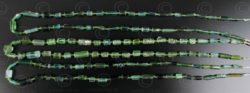 Green tourmanline beads 13SH8. North-Eastern Afghanistan.