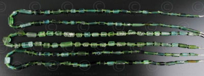 Green tourmanline beads 13SH8. North-Eastern Afghanistan.