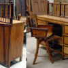Counter and armchair H31-00 Satinwood and rosewood. India