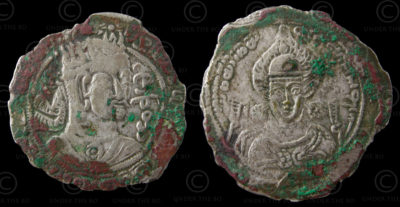 Hephthalite coin C291. White Huns. Afghanistan.