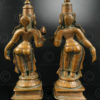 Bronze standing Vishnu statuette 16P17. Bombay area, Maharashtra state, Southern India.