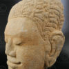 Ancient Khmer head KM83E. Angkor period, Cambodia.